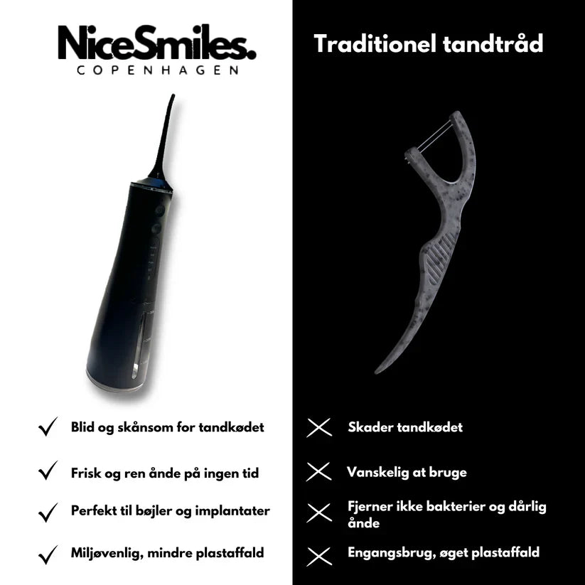 NiceSmiles Water Flosser™ - Effektiv og skånsom mundhygiejne – hver dag